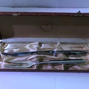 Vintage Stainless Knife and Fork Set in Box.